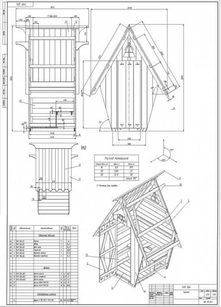 Материалы и инструменты для строительства туалета на даче